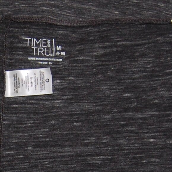 NWT Time and Tru High-Rise Leggings Women Size M (8-10), Gray Heather - Picture 3 of 7